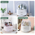 Make up Organizers Storage Vanity Cosmetics Skincare Display Cases Countertop Bathroom Gifts for Women - Health &
