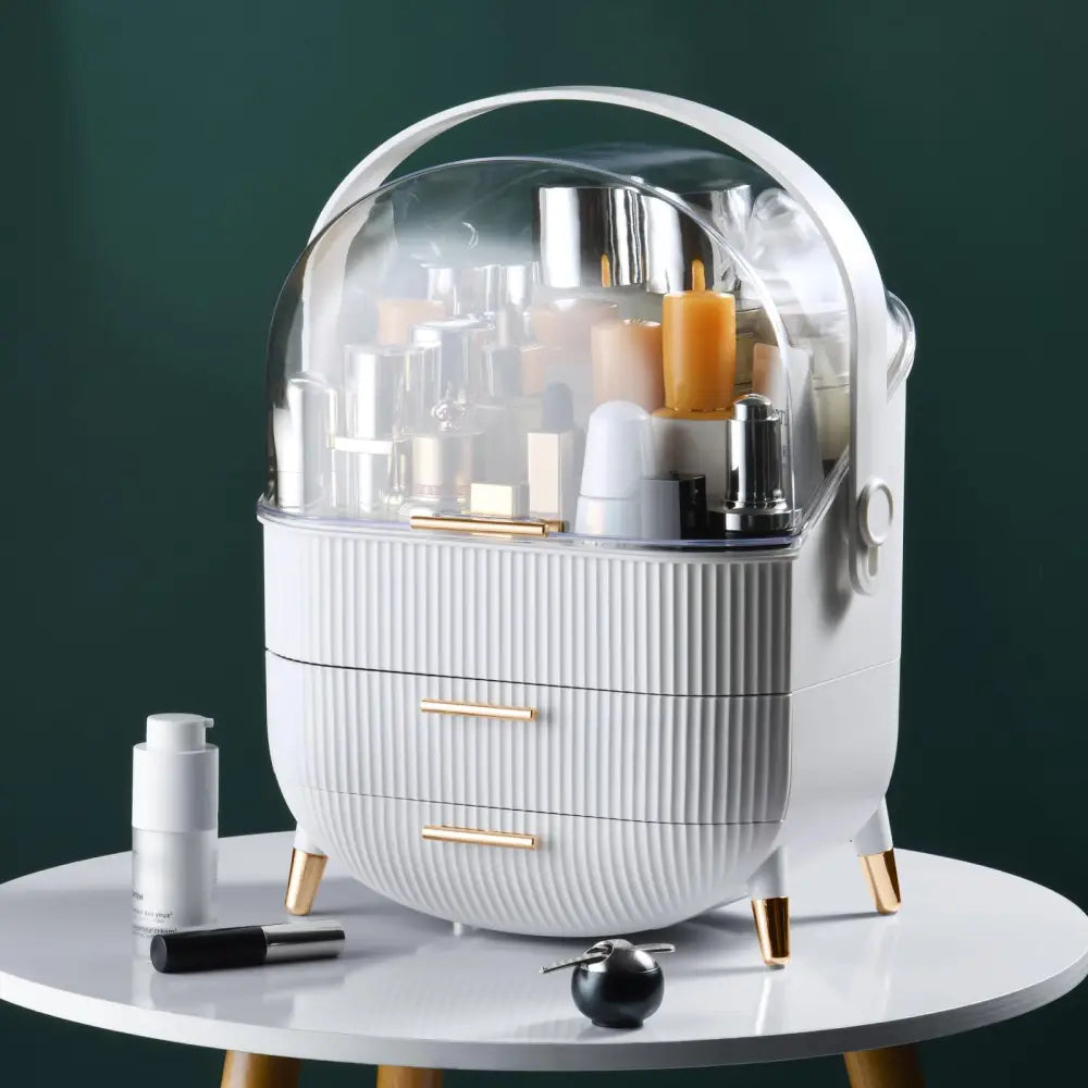 Make up Organizers Storage Vanity Cosmetics Skincare Display Cases Countertop Bathroom Gifts for Women - Health &