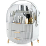Make up Organizers Storage Vanity Cosmetics Skincare Display Cases Countertop Bathroom Gifts for Women - Health &
