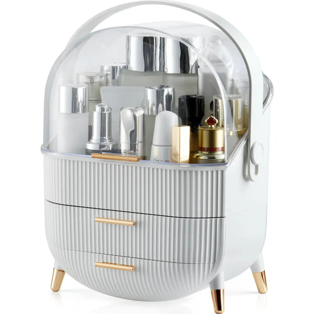 Make up Organizers Storage Vanity Cosmetics Skincare Display Cases Countertop Bathroom Gifts for Women - Health &