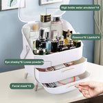 Make up Organizers Storage Vanity Cosmetics Skincare Display Cases Countertop Bathroom Gifts for Women - Health &