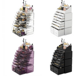Makeup Cosmetic Organizer Storage with 12 Drawers Display Boxes (Black) - Home & Garden > Storage