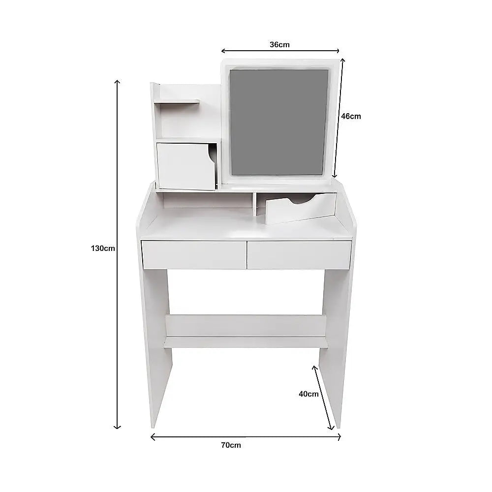 Makeup Vanity Mirror Desk Table with LED Lighting - Furniture > Bedroom > Dressing Vanity & Dressing Tables
