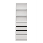 MALMO THREE SHELF/FOUR DRAWER WALK IN WARDROBE - CLASSIC - Home & Garden > Storage > Clothing & Wardrobe Storage