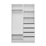 MALMO THREE SHELF/FOUR DRAWER WALK IN WARDROBE - VJ PANEL - Home & Garden > Storage > Clothing & Wardrobe Storage