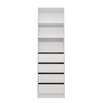 MALMO THREE SHELF/FOUR DRAWER WALK IN WARDROBE - VJ PANEL - Home & Garden > Storage > Clothing & Wardrobe Storage
