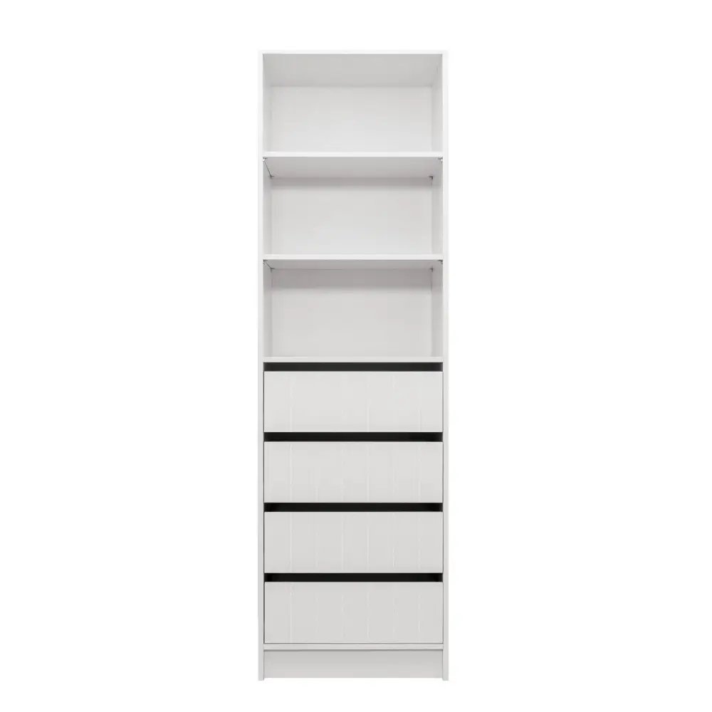 MALMO THREE SHELF/FOUR DRAWER WALK IN WARDROBE - VJ PANEL - Home & Garden > Storage > Clothing & Wardrobe Storage