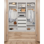 MALMO TWO SHELF/HANGRAIL WALK IN WARDROBE - Home & Garden > Storage > Clothing & Wardrobe Storage