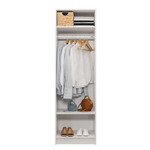 MALMO TWO SHELF/HANGRAIL WALK IN WARDROBE - Home & Garden > Storage > Clothing & Wardrobe Storage