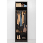 MALMO TWO SHELF/HANGRAIL WALK IN WARDROBE - NORDIC ASH - Home & Garden > Storage > Clothing & Wardrobe Storage