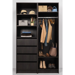 MALMO TWO SHELF/HANGRAIL WALK IN WARDROBE - NORDIC ASH - Home & Garden > Storage > Clothing & Wardrobe Storage