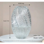 Maltose Vase Luminous INS-Style Glass Vase Modern Minimalist Hydroponic Flower Holder Creative Desktop Decorative