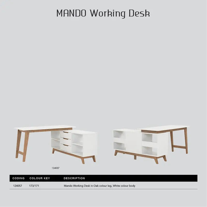 Mando Study Desk Working Station - Furniture > Office > Desks