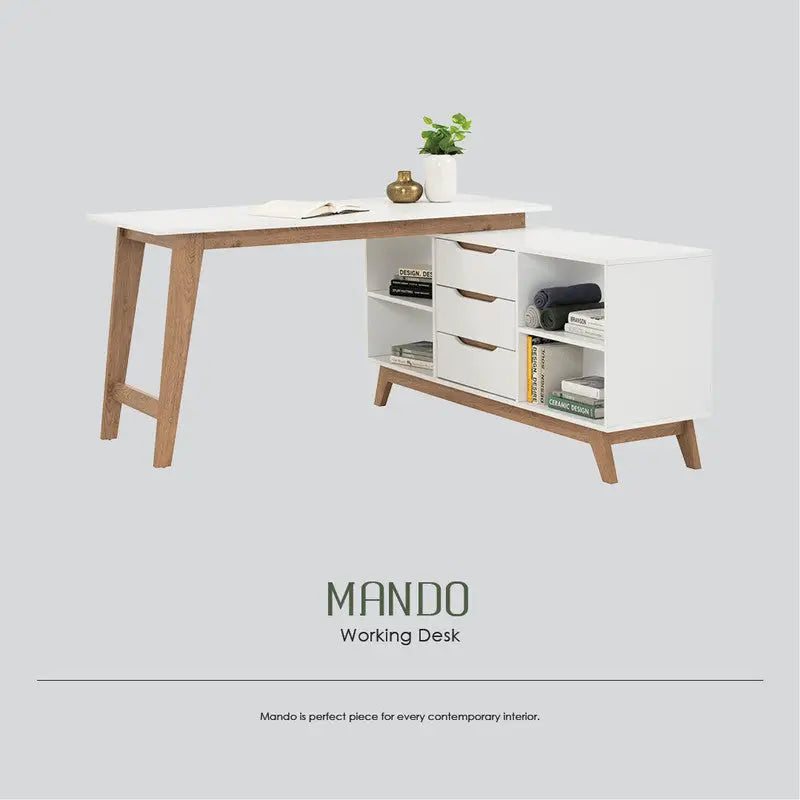 Mando Study Desk Working Station - Furniture > Office > Desks