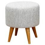 Manhattan Round Ottoman (Dark Grey) - Furniture > Living Room > Ottomans & Footstools