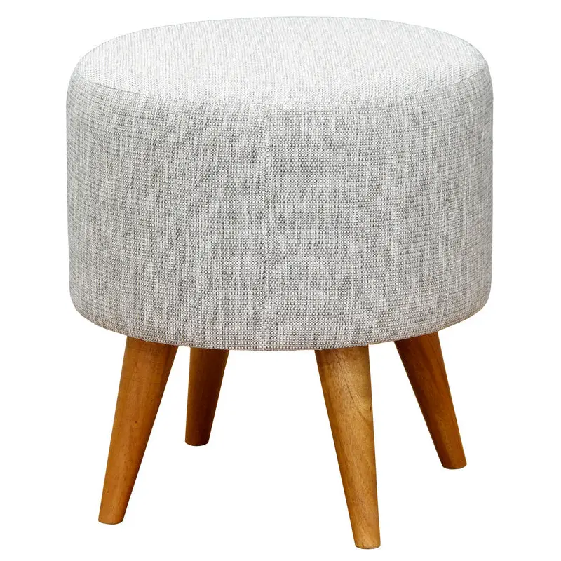 Manhattan Round Ottoman (Dark Grey) - Furniture > Living Room > Ottomans & Footstools