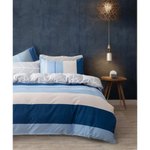 Mannix Striped Quilt Cover Set - Queen Size - Home & Garden > Bedding