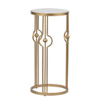 MARBLE ART DECO SIDE TABLE - Furniture > Living Room > Side Tables