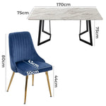 Marble Bliss Dining Set - Furniture > Dining