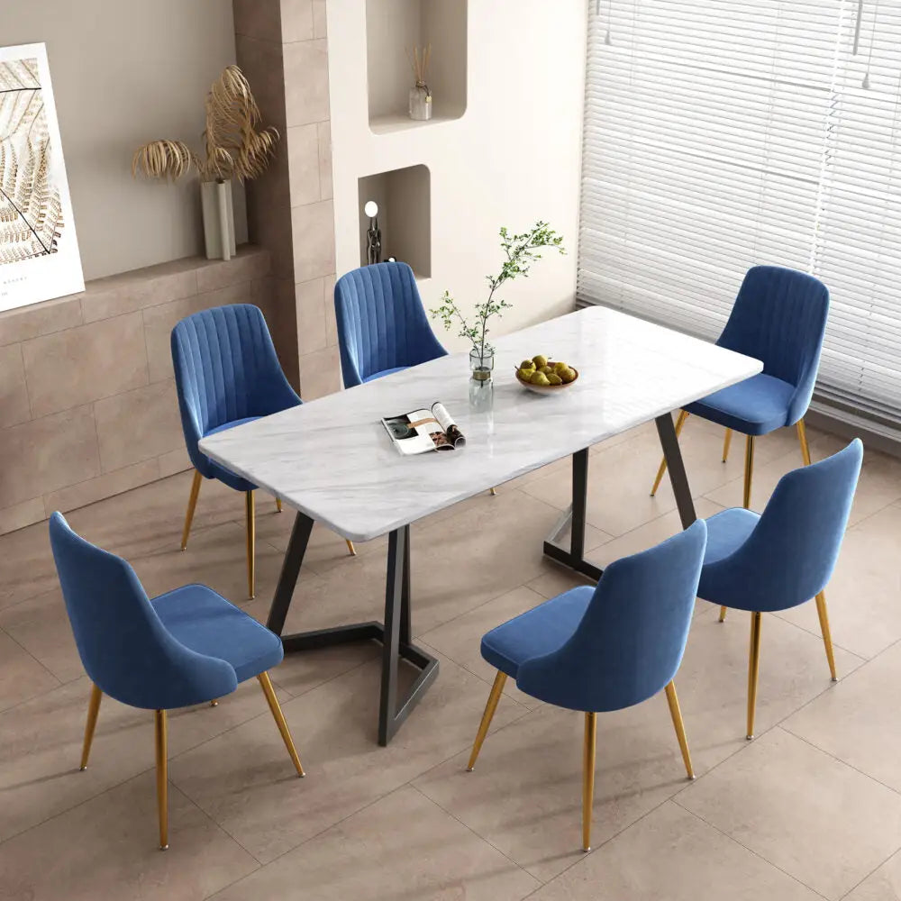Marble Bliss Dining Set - Furniture > Dining