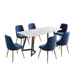 Marble Bliss Dining Set - Furniture > Dining