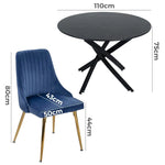 Marble Masterpiece Table and Chair Set - Furniture > Dining