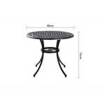 Marco Aluminium 90cm table - Furniture > Outdoor