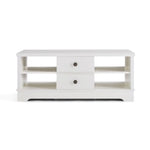 Margaux White Coastal Style Coffee Table with Drawers - Furniture > Living Room
