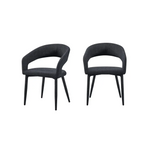 Marilyn Boucle Dining Chair -Set of 2 - Furniture > Dining > Kitchen & Dining Chairs