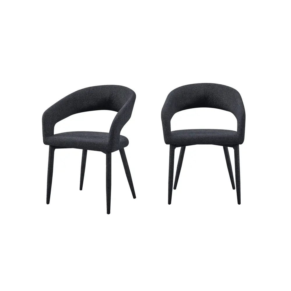Marilyn Boucle Dining Chair -Set of 2 - Furniture > Dining > Kitchen & Dining Chairs