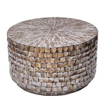 MARINER MOTHER OF PEARL HAND MADE COFFEE TABLE - Furniture > Living Room > Side Tables