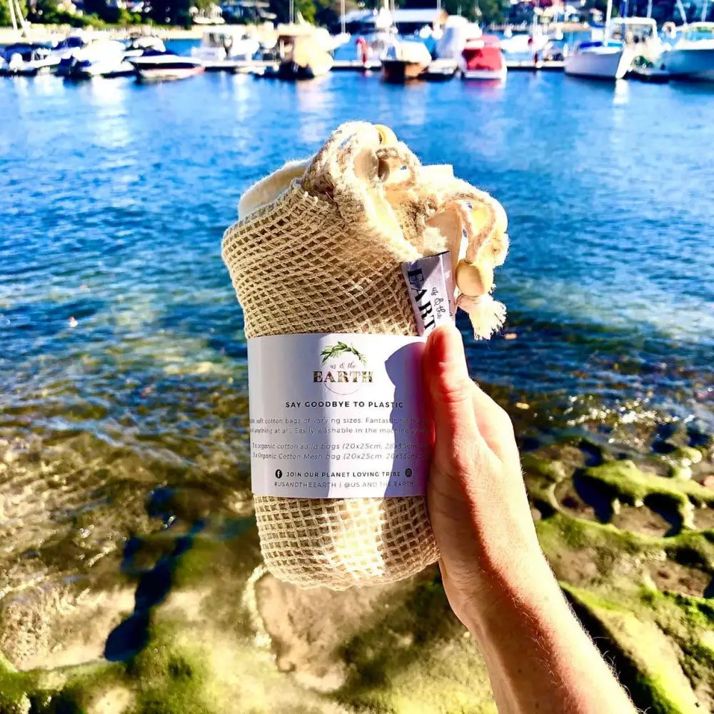 Market Day Shopping Bundle | 6 Produce Bags | Mesh Shopping Tote - Home & Garden > Kitchenware