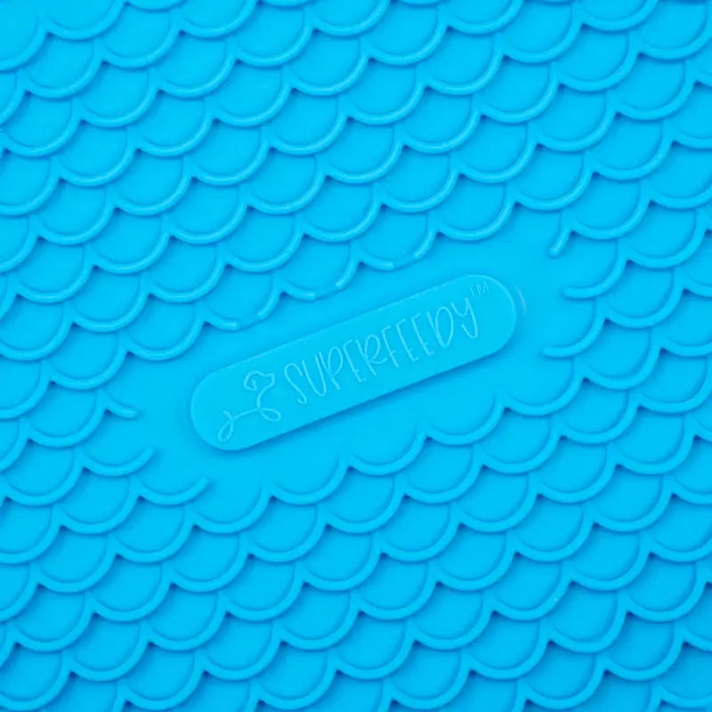 Marley Slowappy Reversible Lick Mat - Blue Lick Mat - Pet Care > Dog Supplies > Dog Bowls Feeders & Waterers