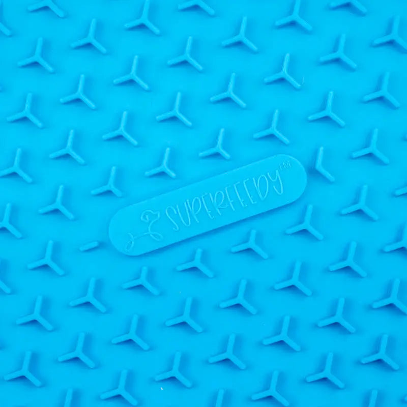 Marley Slowappy Reversible Lick Mat - Blue Lick Mat - Pet Care > Dog Supplies > Dog Bowls Feeders & Waterers