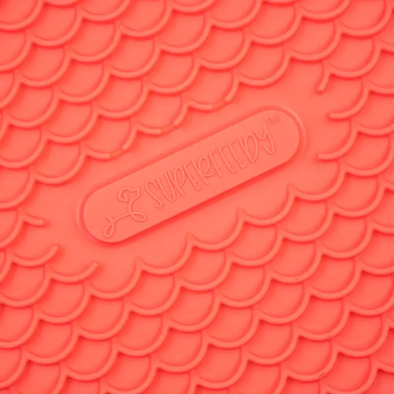 Marley Slowappy Reversible Lick Mat - Warm Ocean Red - Pet Care > Dog Supplies > Dog Bowls Feeders & Waterers