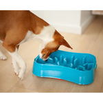 Marley Slowappy Slow Feeder Bowl - Blue - Pet Care > Dog Supplies > Dog Bowls Feeders & Waterers