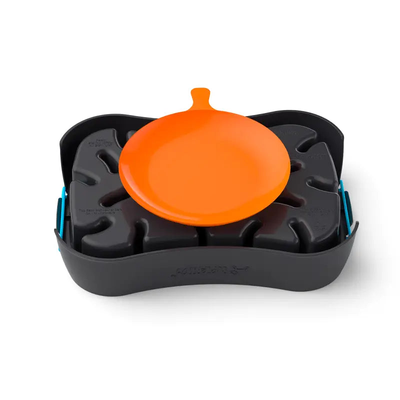 Marley Slowappy Slow Feeder Bowl - Dark Grey - Pet Care > Dog Supplies > Dog Bowls Feeders & Waterers