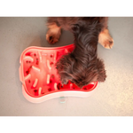 Marley Slowappy Slow Feeder Bowl - Warm Ocean Red - Pet Care > Dog Supplies > Dog Bowls Feeders & Waterers