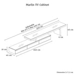 Marlin Tv Unit White - Furniture > Living Room