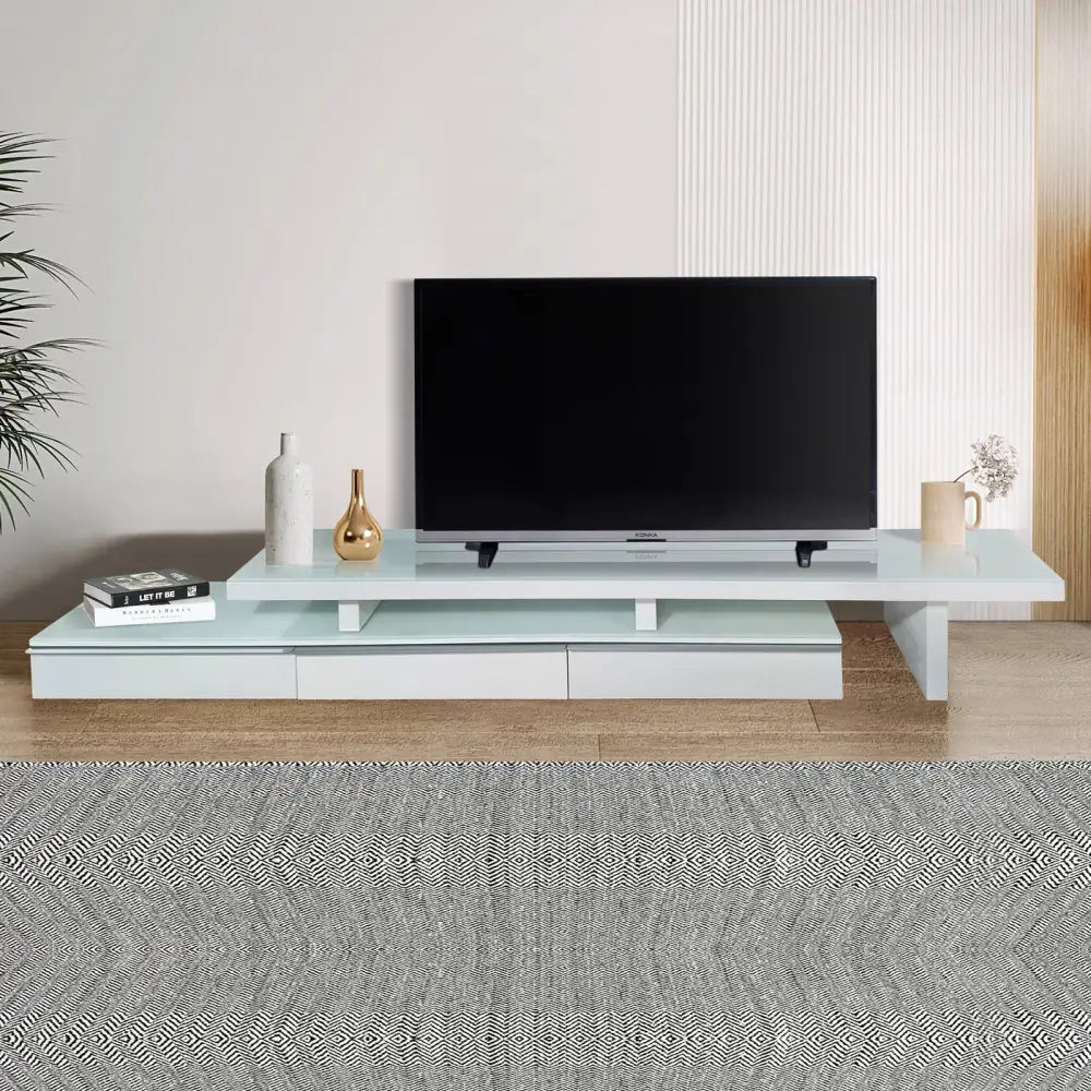 Marlin Tv Unit White - Furniture > Living Room