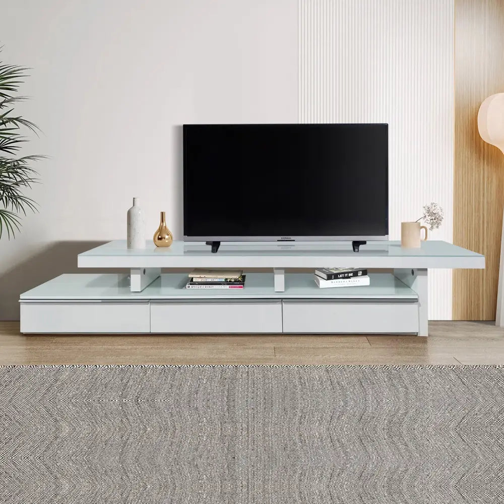 Marlin Tv Unit White - Furniture > Living Room
