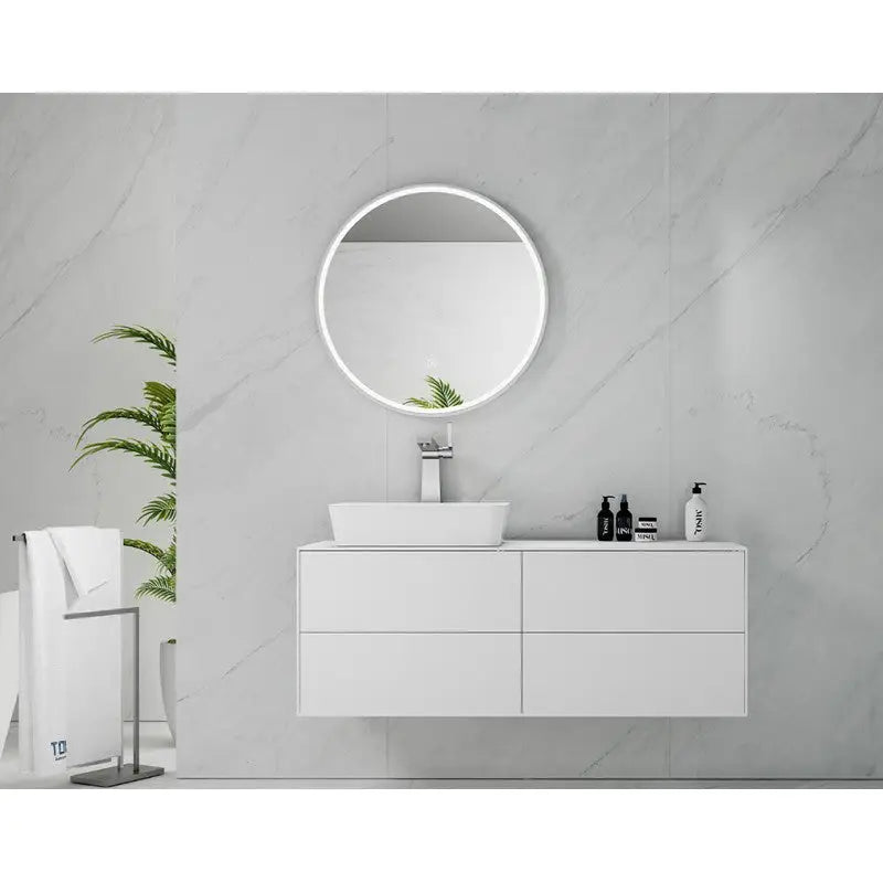 Marmo Round LED Bathroom Wall Mirror - Furniture > Bathroom