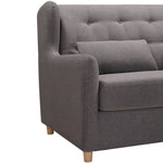 MARQUIS 2 Seater Sofa bed with Separate Foam Mattress-Dark grey - Furniture > Sofas