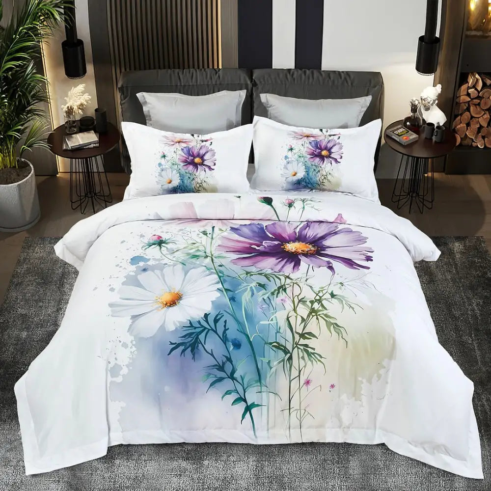 Marrea Floral Quilt Cover Set - King Size - Home & Garden > Bedding