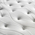 Mattress Euro Top King Single Size Pocket Spring Coil with Knitted Fabric Medium Firm 34cm Thick - Furniture >