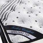 Mattress Euro Top Queen Size Pocket Spring Coil with Knitted Fabric Medium Firm 33cm Thick - Furniture > Mattresses