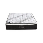 Mattress Euro Top Queen Size Pocket Spring Coil with Knitted Fabric Medium Firm 33cm Thick - Furniture > Mattresses