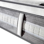 Mattress Euro Top Single Size Pocket Spring Coil with Knitted Fabric Medium Firm 34cm Thick - Furniture > Mattresses