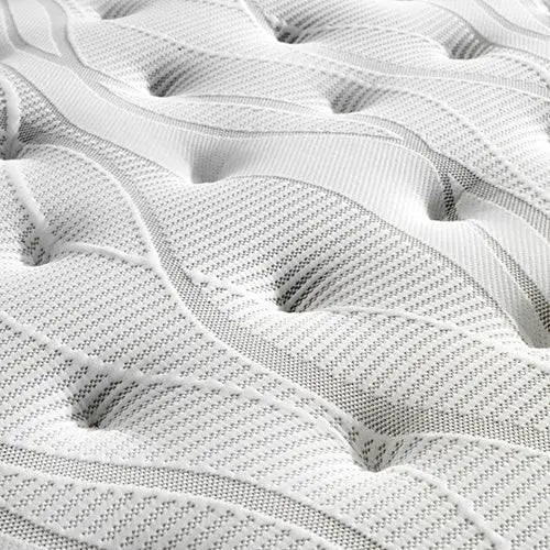 Mattress Euro Top Single Size Pocket Spring Coil with Knitted Fabric Medium Firm 34cm Thick - Furniture > Mattresses