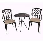 MAURITIUS CAST ALUMINIUM 3 PCS SETTING - Furniture > Outdoor